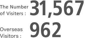 Breakdown of visitor number in 2010