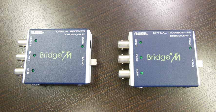 超小型軽量3G-SDI信号対応光延長器「M_OTR」