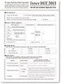 Inter BEE 2013 Application Forms