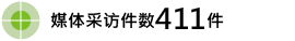 媒体采访件数411件