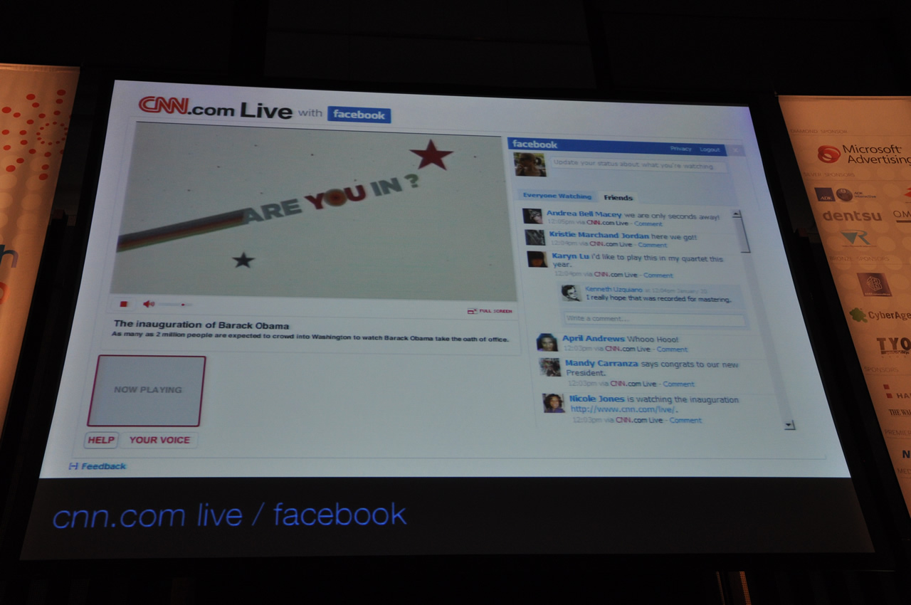 facebookにあるCNN.com LIVE