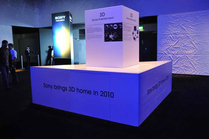 ソニーは2010年の3D対応を強調
