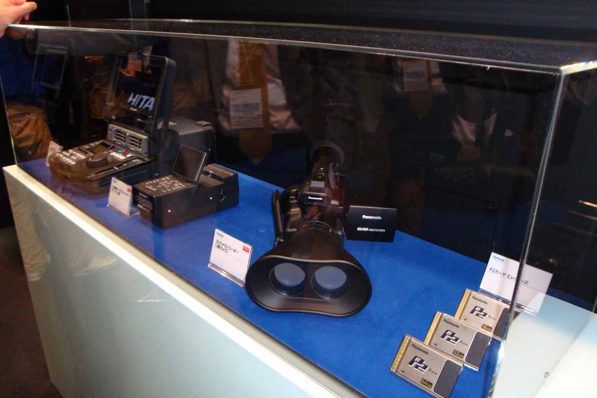 NAB2009でも紹介した２眼式の３Ｄカメラも展示された