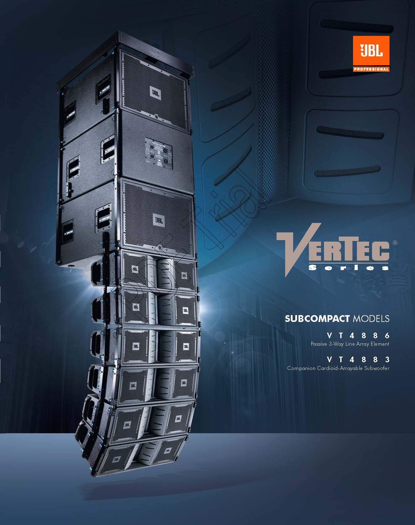 JBL "VERTEC" series line array speakers