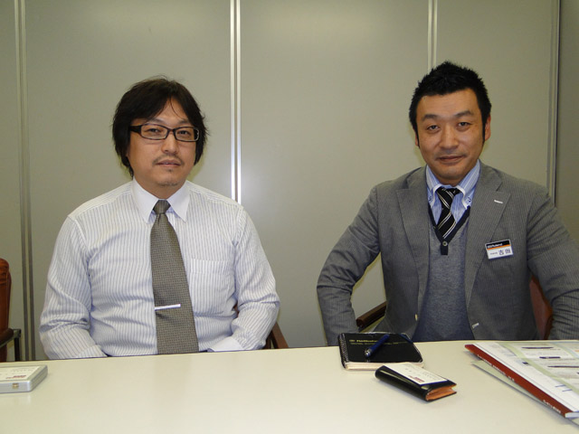 Koji Iida (L), Mr. Yoshida (R).