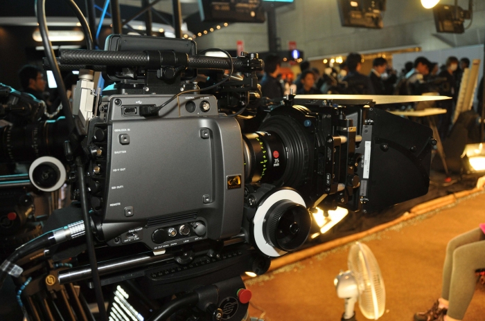 Even here Sony's 4K camera, the F65, was the center of attention.