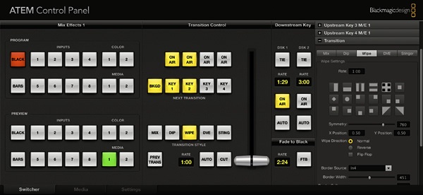 Switcher interface