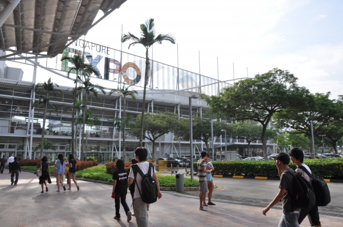 シンガポールEXPOセンターのホール2とMAXアトリアが会場