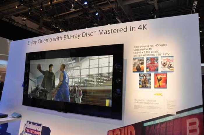 ソニーは、 4Kマスタリングを行ったBDコンテンツで4K対応をアピールした