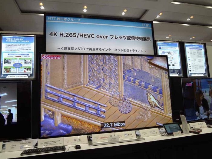 東芝の87型4K REGZAに4K@60fpsで再生