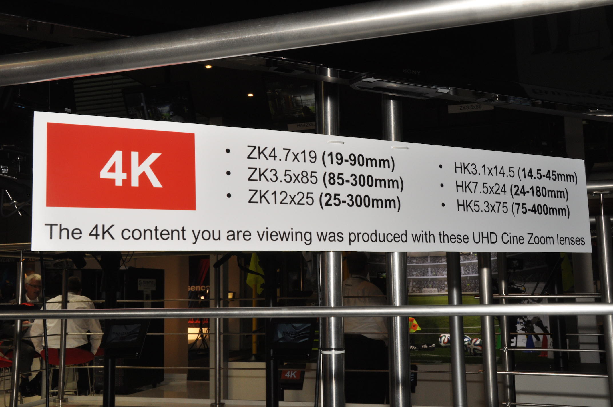 富士フイルムは、4K対応レンズを多数出展していた