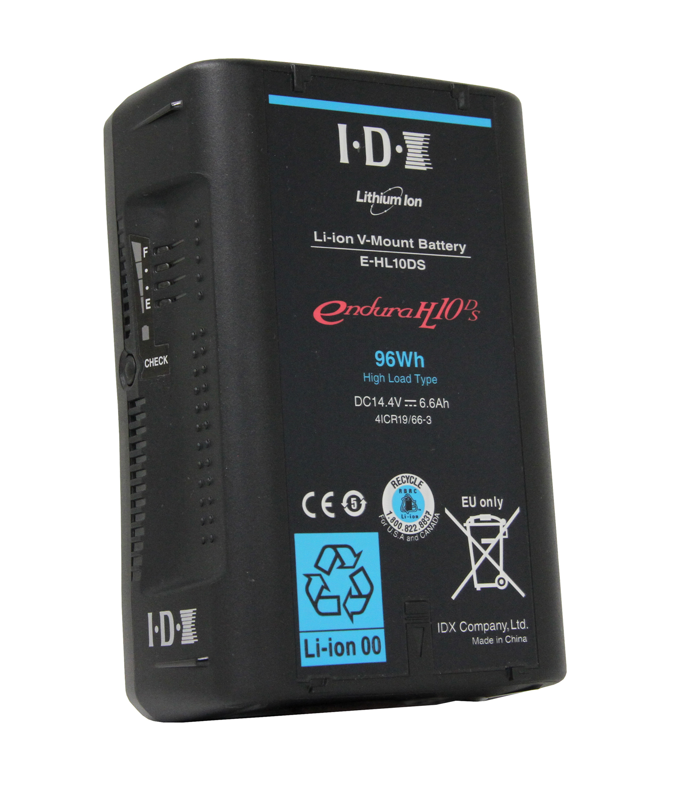 E-HL10DS V-Mount high-power battery with a highly durable cell