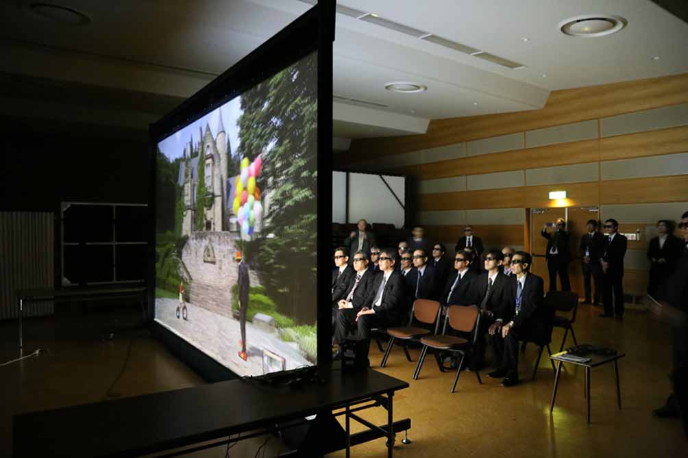 A 3D fantasy film, WISH, is shown with 8K3D video and 22.2-channel audio on 200-inch screen.