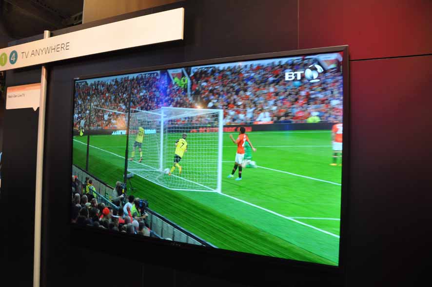 A demonstration of TV Anywhere displaying 4K video was also shown at the MWC Ericsson booth.