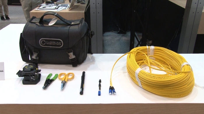 Nonstrip fiber cable w/ attachable connectors