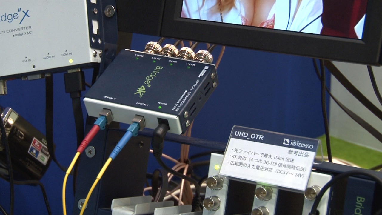 4K対応SDI光延長器 UHD_OTR