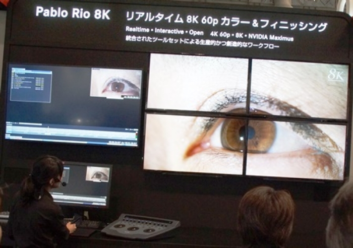 ”Pablo Rio ”による8K/60pワークの実演（Quantel）