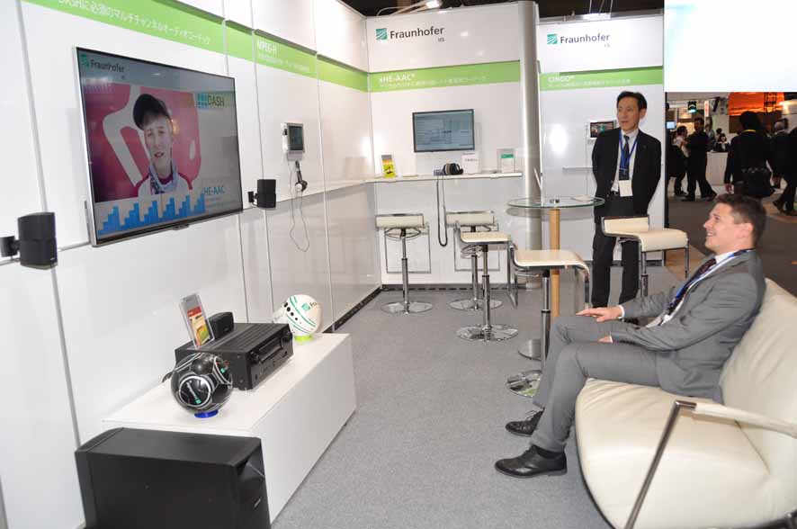 Fraunhofer IIS brought the new MPEG-H codec technology to the expo