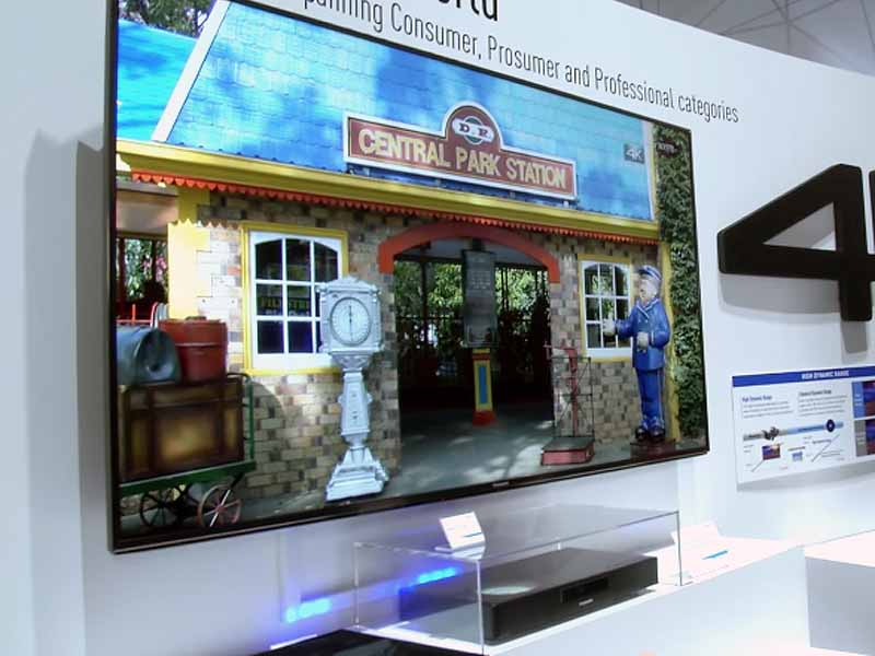 1月に米ラスベガスで開催したCESでパナソニックが技術展示したUHD Blu-ray対応予定プレイヤー