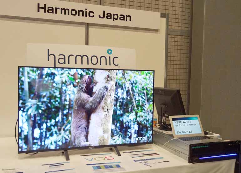 Harmonic社からもElectra X3での4K60p/HEVCライブエンコーディングクオリティを披露