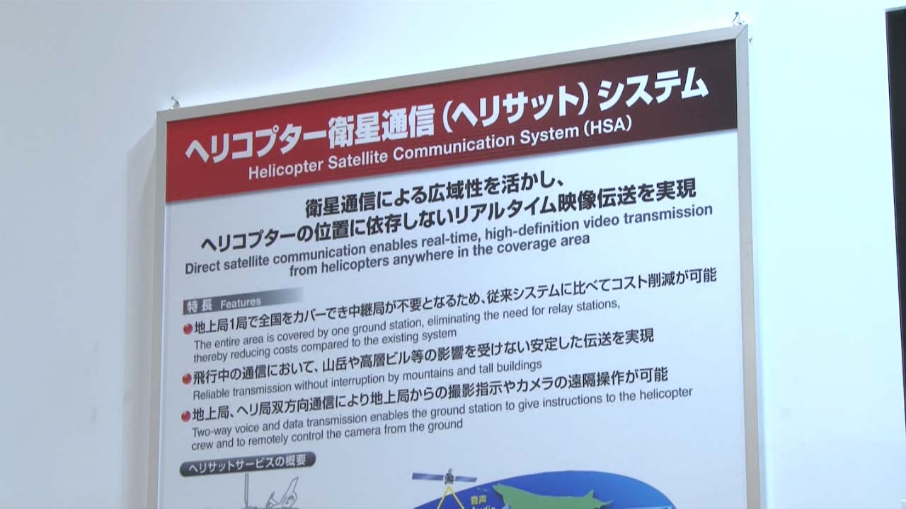 ヘリコプター衛星通信システムのパネル