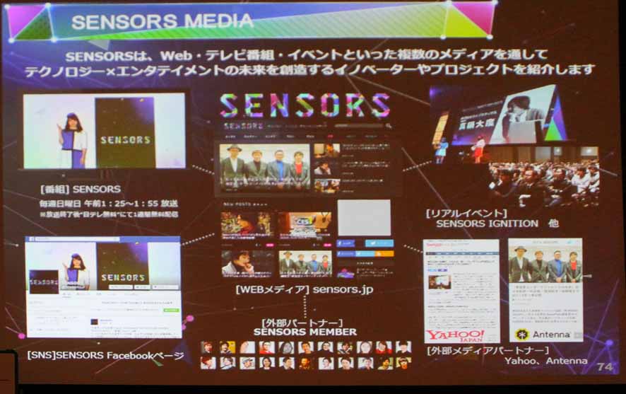 日テレの「SENSORS」との連携も発表