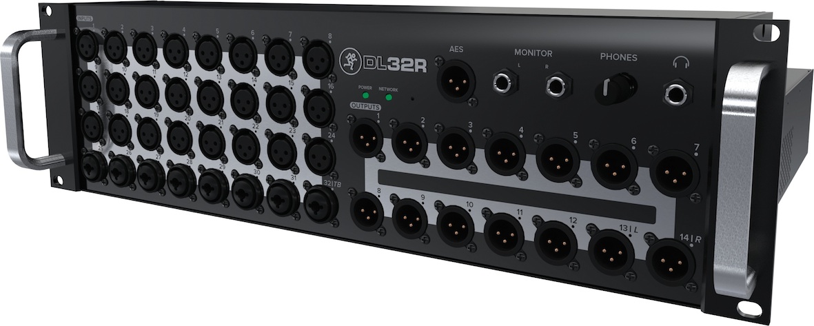 DL32R with 32-channel input terminal. Use a single unit as a 100% iPad-controlled digital mixer.