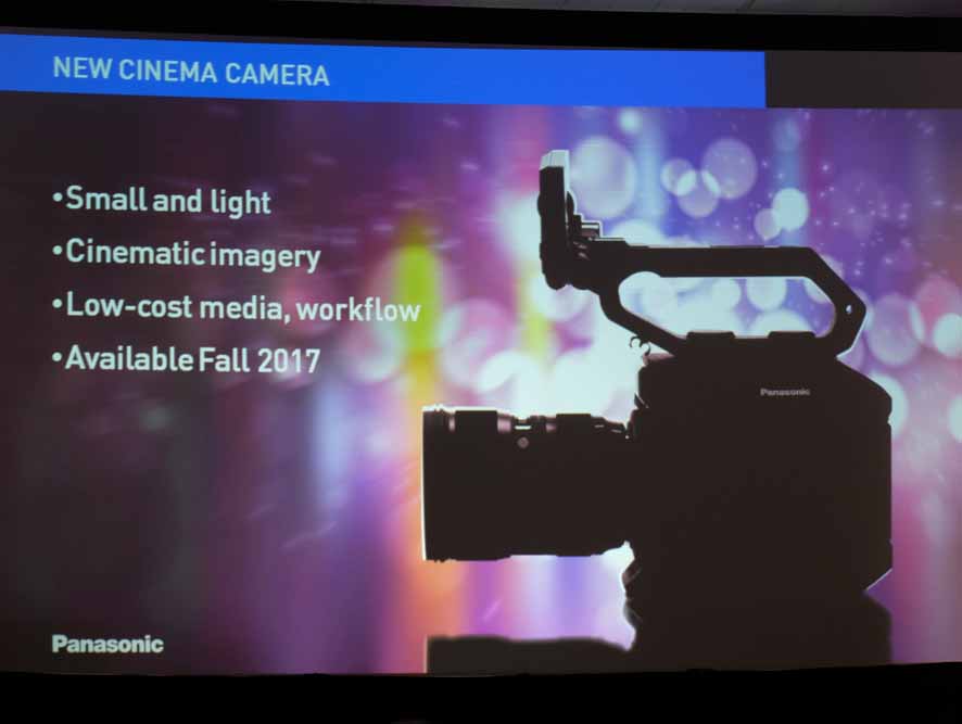 New camera scheduled for a June release. Only a silhouette image was shown.