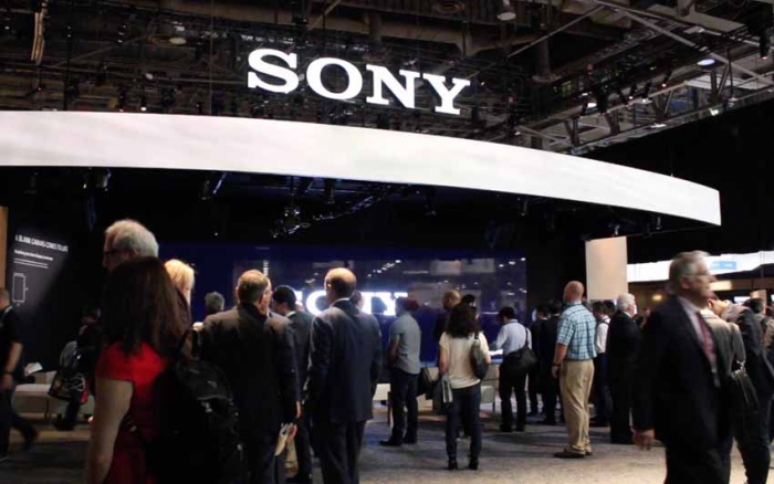 The Sony booth