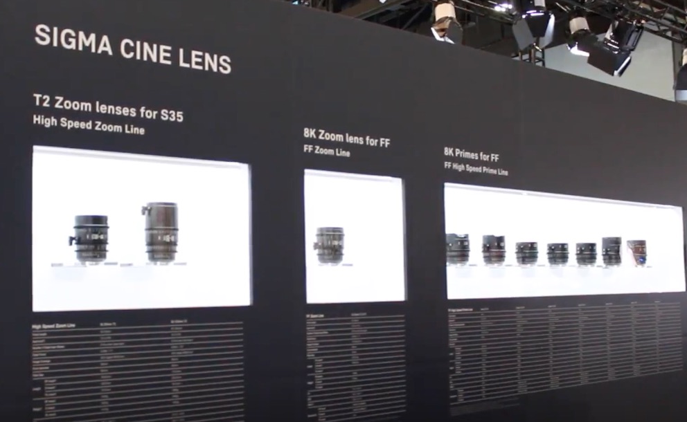 SIGMA appeared at NAB for the first time after announcing its cinema lens lineup last year