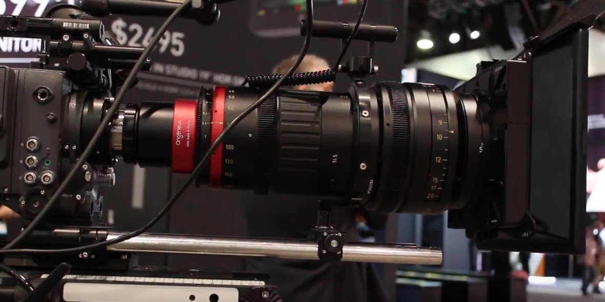 Angenieux's front element filter for anamorphic lenses