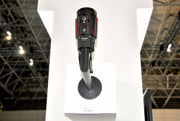 360-degree live camera from Panasonic; camera head section