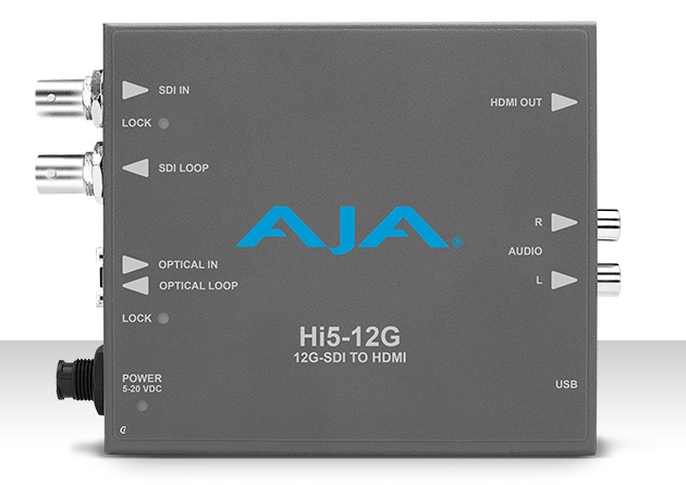 4K/UltraHD、2K、HDの12G-SDIをHDMI2.0に変換するHi5-12G