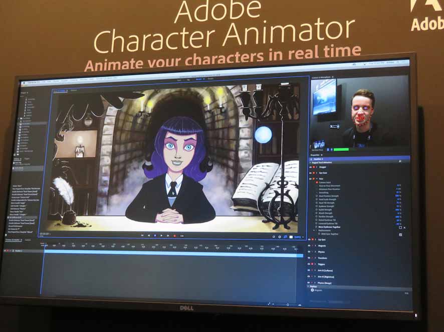 モーションキャプチャーしたデータをアバター等に連携できるAdobe  Character Animator