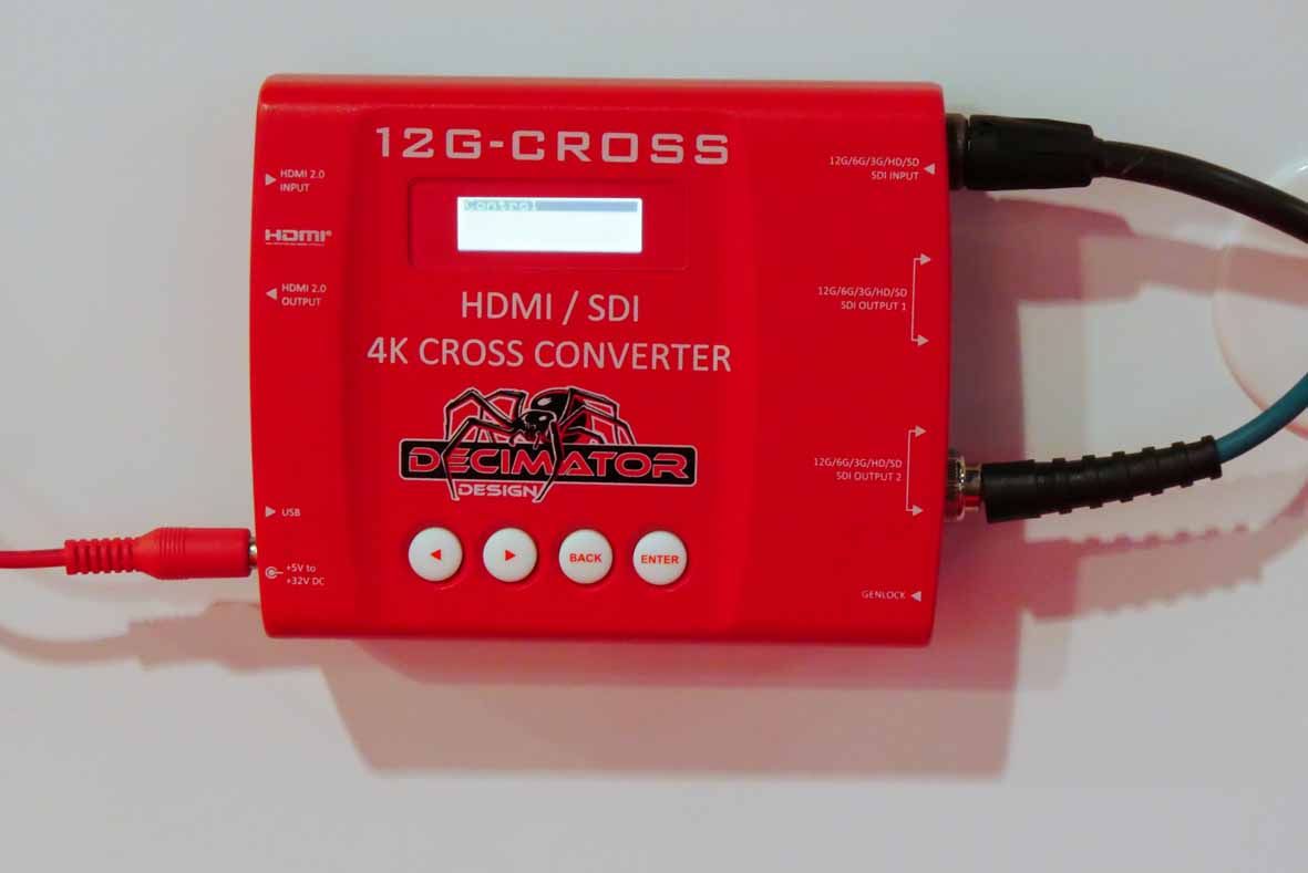 Decimator Designの最新モデルはHDMI-SDIの4K対応クロスコンバータ