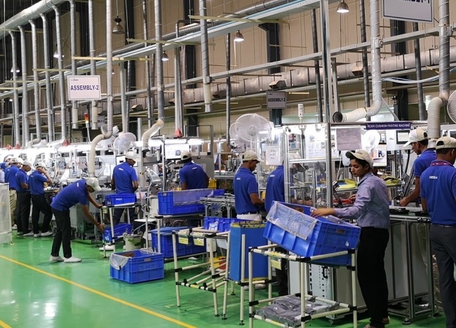 インド工場の生産ライン