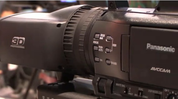 The AG-3DA1 one-piece, dual-lens 3D camera.