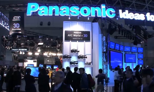 The Panasonic booth focusing on 3D production gear.